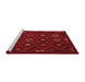 Country Red Washable Rugs