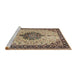 Sideview of Machine Washable Traditional Sepia Brown Rug, wshtr2625