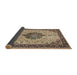 Sideview of Traditional Reddish Brown Medallion Rug, tr2625