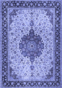 Medallion Blue Traditional Rug, tr2625blu