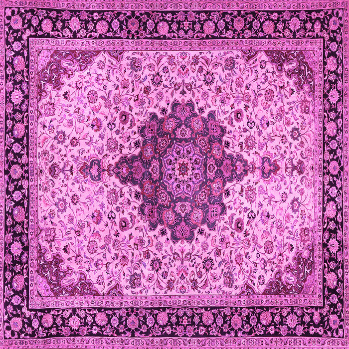 Square Medallion Pink Traditional Rug, tr2625pnk