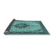 Sideview of Medallion Light Blue Traditional Rug, tr2625lblu