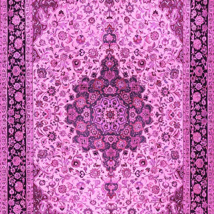 Medallion Pink Traditional Rug, tr2625pnk