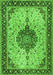 Medallion Green Traditional Rug, tr2625grn