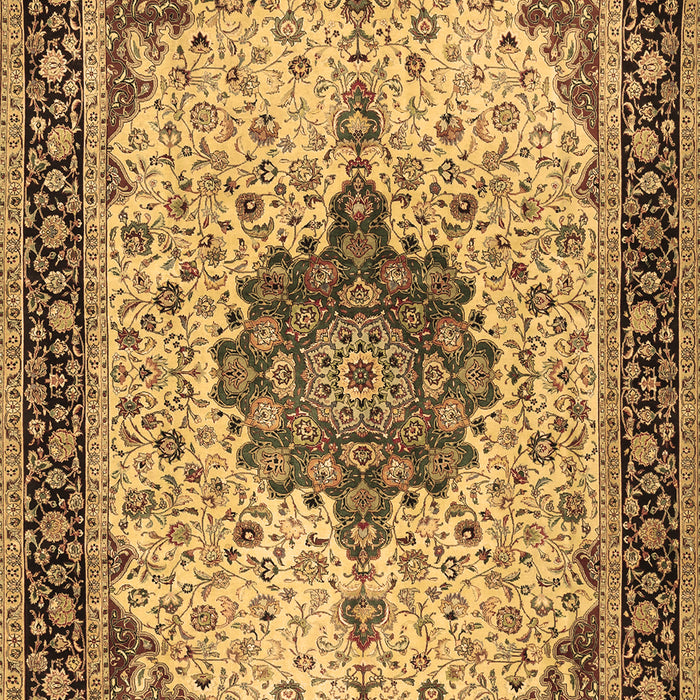 Medallion Brown Traditional Rug, tr2625brn