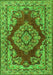 Medallion Green Traditional Rug, tr2626grn