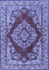 Medallion Blue Traditional Rug, tr2626blu