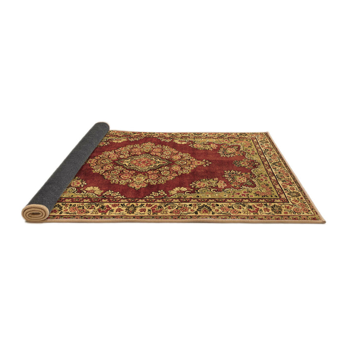Sideview of Medallion Brown Traditional Rug, tr2626brn