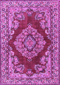 Medallion Purple Traditional Rug, tr2626pur