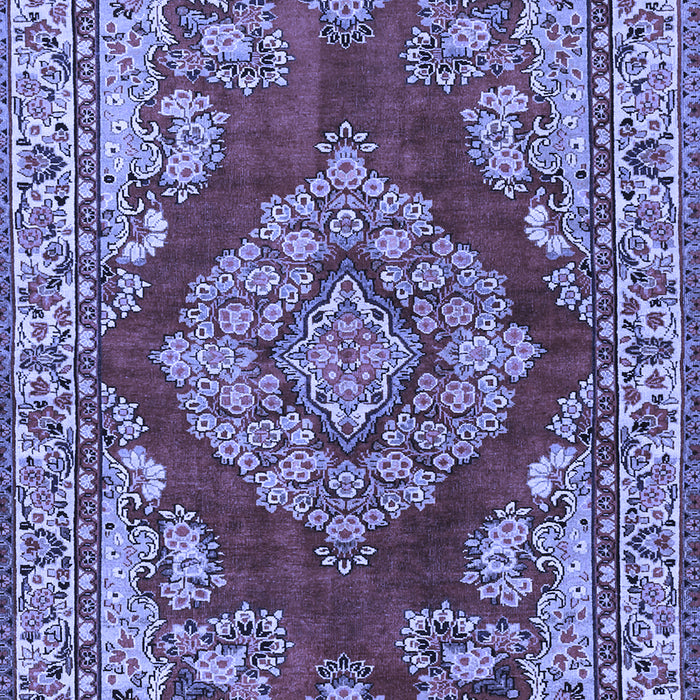 Medallion Blue Traditional Rug, tr2626blu
