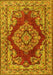 Medallion Yellow Traditional Rug, tr2626yw