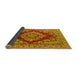 Sideview of Medallion Yellow Traditional Rug, tr2626yw