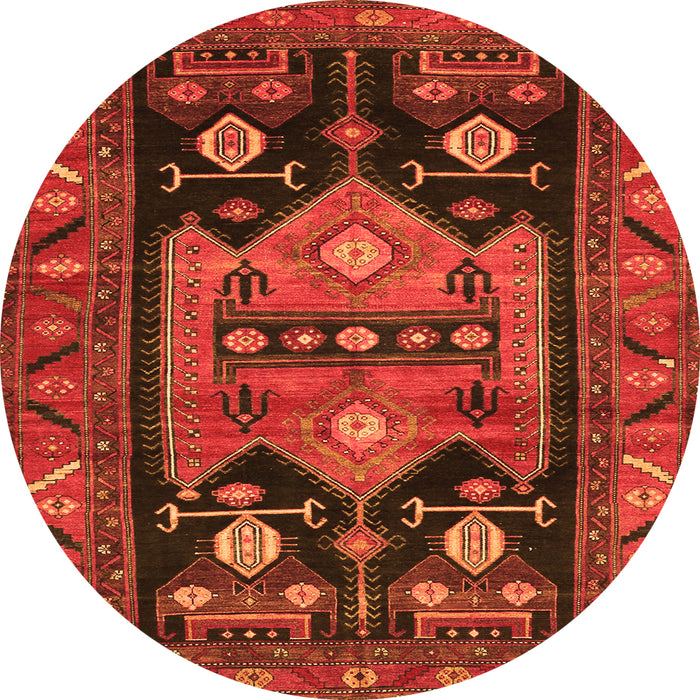 Square Persian Orange Traditional Rug, tr2627org