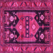 Square Persian Pink Traditional Rug, tr2627pnk