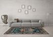 Machine Washable Persian Light Blue Traditional Rug in a Living Room, wshtr2627lblu