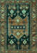 Persian Turquoise Traditional Rug, tr2627turq