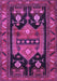 Machine Washable Persian Purple Traditional Area Rugs, wshtr2627pur