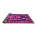 Sideview of Persian Purple Traditional Rug, tr2627pur