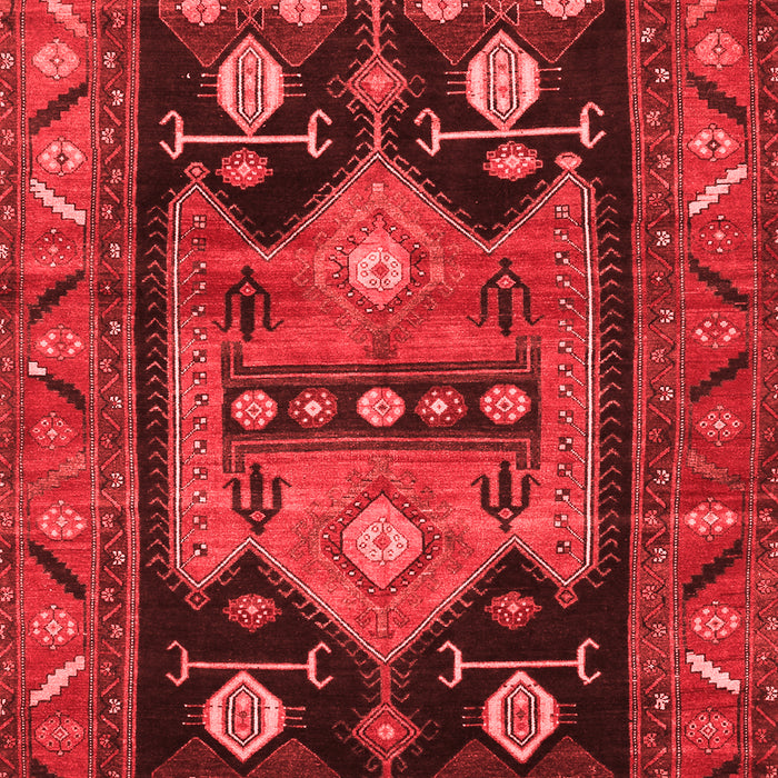 Machine Washable Persian Red Traditional Rug, wshtr2627red
