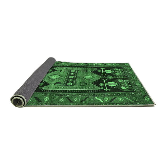 Sideview of Persian Emerald Green Traditional Rug, tr2627emgrn