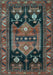 Machine Washable Persian Light Blue Traditional Rug, wshtr2627lblu