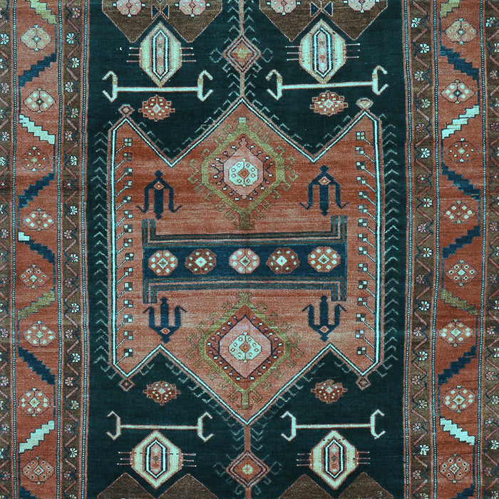 Machine Washable Persian Light Blue Traditional Rug, wshtr2627lblu