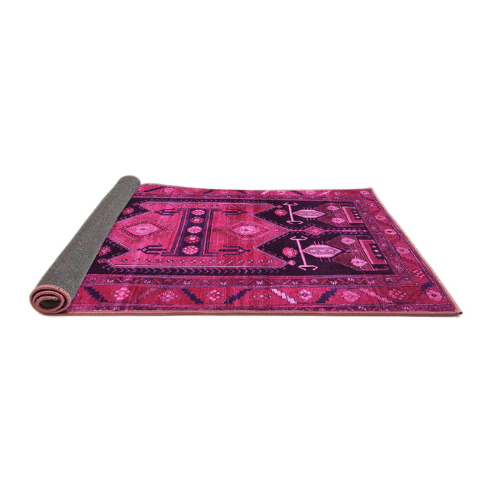 Sideview of Persian Pink Traditional Rug, tr2627pnk