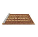 Sideview of Machine Washable Persian Brown Traditional Rug, wshtr2628brn