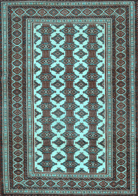 Persian Light Blue Traditional Rug, tr2628lblu