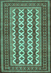 Persian Turquoise Traditional Rug, tr2628turq