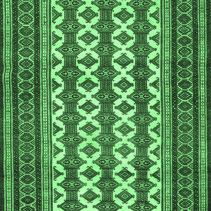 Machine Washable Persian Emerald Green Traditional Area Rugs, wshtr2628emgrn