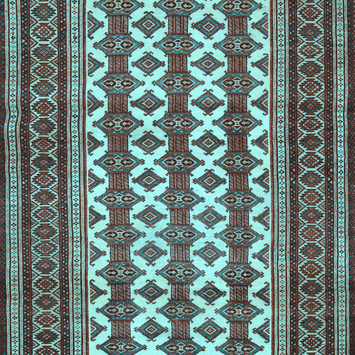 Machine Washable Persian Light Blue Traditional Rug, wshtr2628lblu
