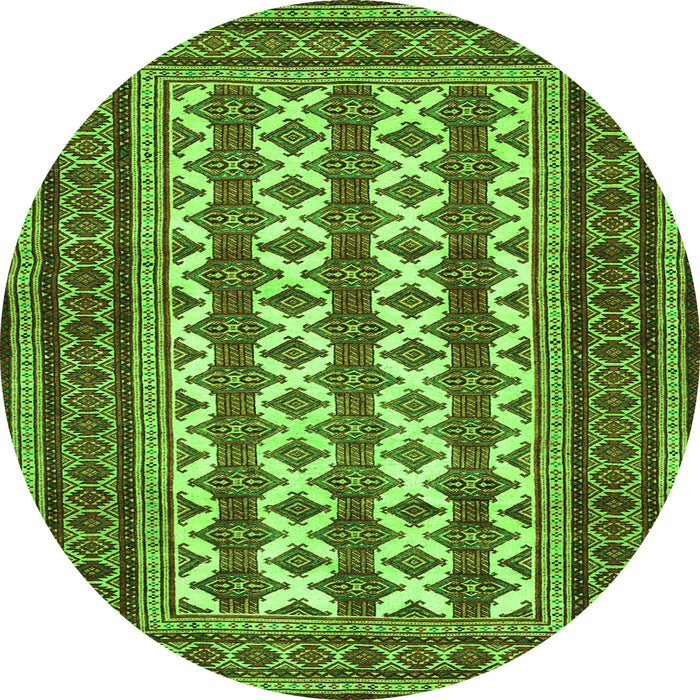 Machine Washable Persian Green Traditional Area Rugs, wshtr2628grn