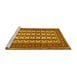 Sideview of Machine Washable Persian Yellow Traditional Rug, wshtr2628yw