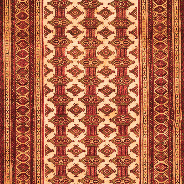 Serging Thickness of Machine Washable Persian Orange Traditional Area Rugs, wshtr2628org