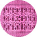 Round Persian Pink Traditional Rug, tr2629pnk