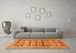 Machine Washable Persian Orange Traditional Area Rugs in a Living Room, wshtr2629org