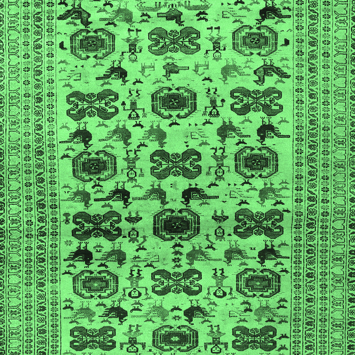 Machine Washable Persian Emerald Green Traditional Area Rugs, wshtr2629emgrn