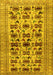 Machine Washable Persian Yellow Traditional Rug, wshtr2629yw