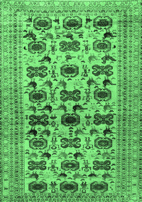 Persian Emerald Green Traditional Rug, tr2629emgrn