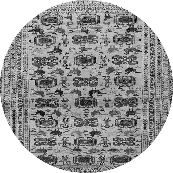 Square Persian Gray Traditional Rug, tr2629gry