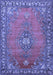 Medallion Blue Traditional Rug, tr262blu