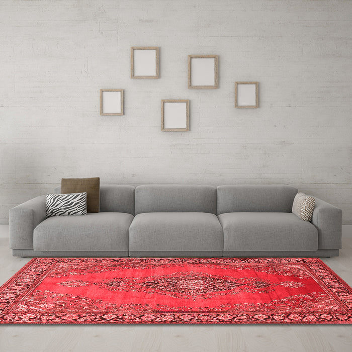 Traditional Red Washable Rugs