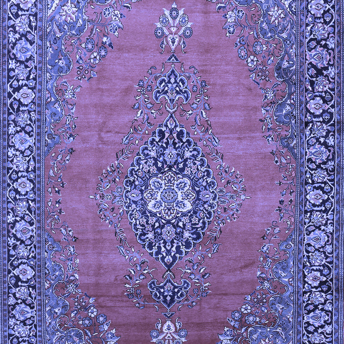 Medallion Blue Traditional Rug, tr262blu