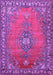 Medallion Purple Traditional Rug, tr262pur