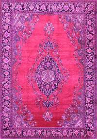 Medallion Pink Traditional Rug, tr262pnk