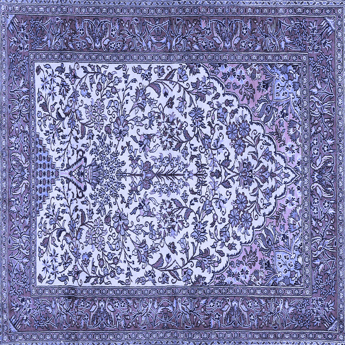 Square Persian Blue Traditional Rug, tr2630blu