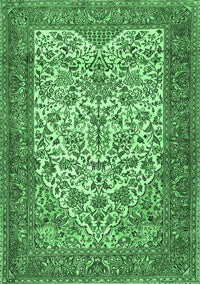 Persian Emerald Green Traditional Rug, tr2630emgrn