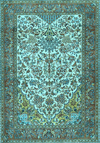 Persian Light Blue Traditional Rug, tr2630lblu