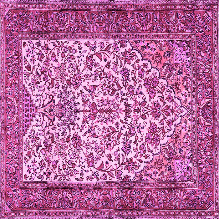 Square Persian Pink Traditional Rug, tr2630pnk